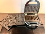 Wafelijzer met 3 platen, Ophalen, Uitneembare platen, Gebruikt