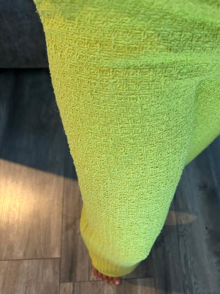 Zara broek pants pantalon tweed lime - geel S nieuw chique, Kleding | Dames, Broeken en Pantalons, Zo goed als nieuw, Maat 38/40 (M)