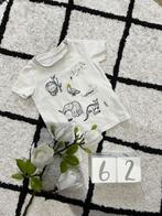 ZGAN wit Name it Baby newborn shirt top olifant dieren 62, Jongetje of Meisje, Ophalen of Verzenden, Zo goed als nieuw, Name IT