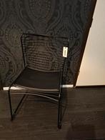 (Ophalen) Eetkamerstoel Muck van Woood, zwart metaal, Huis en Inrichting, Stoelen, Ophalen, Zwart, Woood - Muck, Zo goed als nieuw