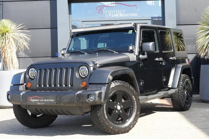 Jeep Wrangler 2.8 CRD Sport 200 PK Navigatie/Trekhaak/Camera, Auto's, Bestelauto's, Bedrijf, Te koop, 4x4, ABS, Achteruitrijcamera
