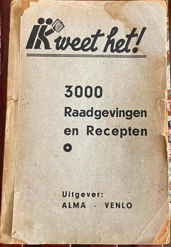 Vintage boekje “Ik weet het!” 3000 raadgevingen en recepten, Antiek en Kunst, Antiek | Boeken en Bijbels, Ophalen of Verzenden