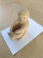 schattig beeldje, kaars houder, stone art, Ophalen of Verzenden, Gebruikt