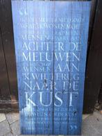 Canvasdoek 50x100cm 'de kust', Ophalen, Zo goed als nieuw, Schilderij, 75 cm of meer