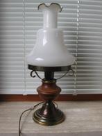 klassieke schemerlamp, Huis en Inrichting, Lampen | Tafellampen, Zo goed als nieuw, 50 tot 75 cm, Ophalen, Glas