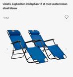 Campeerstoelen  ligbedden  2 stuks 80 euro, Zo goed als nieuw
