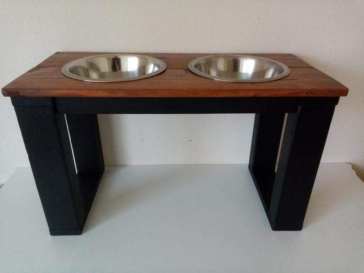 Grote houten Honden voer /water bakhouders, Dieren en Toebehoren, Hondenvoerbakken en Drinkbakken, Nieuw, Ophalen of Verzenden