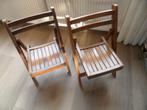 2x Vintage torck kinder klapstoelen beukenhout, Ophalen, Gebruikt, Twee, Bruin