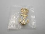 Embleem Uniformpet Anker Koninklijke Marine/Korps Mariniers, Verzenden, Marine, Nederland, Embleem of Badge