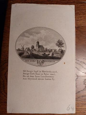 19 / Hoogmade Gravure uit 18de eeuw van Ollefen en bakker beschikbaar voor biedingen