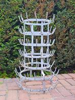 Antieke zinken FLESSENHOUDER standaard FLESSENDROGER, Antiek en Kunst, Curiosa en Brocante, Ophalen of Verzenden