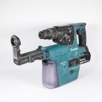 Makita DHR242 Combihamer + DX01 Stofafzuigsysteem + 18v 5.0A, Doe-het-zelf en Verbouw, Gereedschap | Boormachines, Makita, Gebruikt