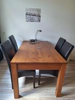 Eettafel en 4 stoelen, 50 tot 100 cm, Grenenhout, 150 tot 200 cm, Gebruikt