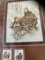 BORDUURPAKKET LANARTE VINTAGE UIT SPROKKELSERIE, Verzenden, Nieuw, Handborduren, Borduurpakket