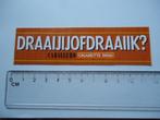 sticker oud Caballero shag sigaret draai jij ik, Verzenden, Zo goed als nieuw, Bedrijf of Vereniging