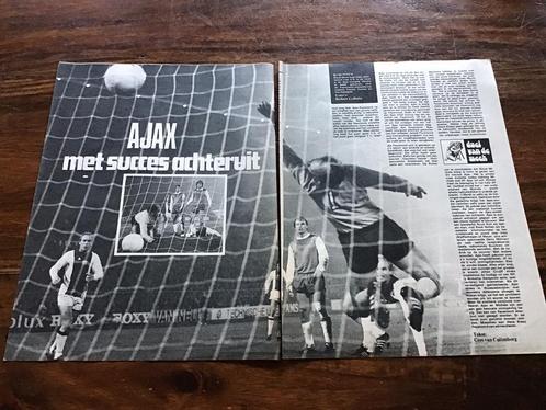 Voetbal artikel Ajax Feyenoord november 1975 met succes acht, Verzamelen, Sportartikelen en Voetbal, Gebruikt, Ajax, Ophalen of Verzenden