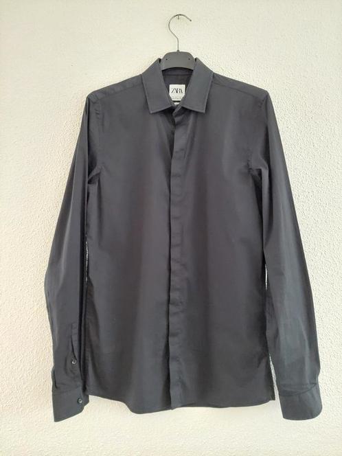 Blouse lengte 69cm Zara 36 zwart 78% katoen 1 week gedragen, Kleding | Dames, Blouses en Tunieken, Zo goed als nieuw, Maat 36 (S)