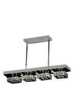 Led hanglamp 3 kleur langwerpig nieuw chandelier dimbaar, Ophalen of Verzenden, Nieuw, 75 cm of meer