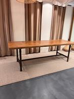 Tafel industrieel 237 lang, Huis en Inrichting, Tafels | Eettafels, Ophalen, Gebruikt, Eikenhout, 200 cm of meer