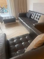 Ikea Landskrona 3+1 zits + poef, Huis en Inrichting, Ophalen, Gebruikt, Leer