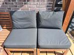 Ikea kungso tuinkussens: 2x zitkussen 2x rugkussen, Ophalen, Zo goed als nieuw, 2 zitplaatsen