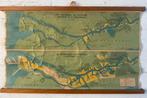 Vintage wandkaart van de Rotterdamse haven, Ophalen of Verzenden, 1940 tot 1960