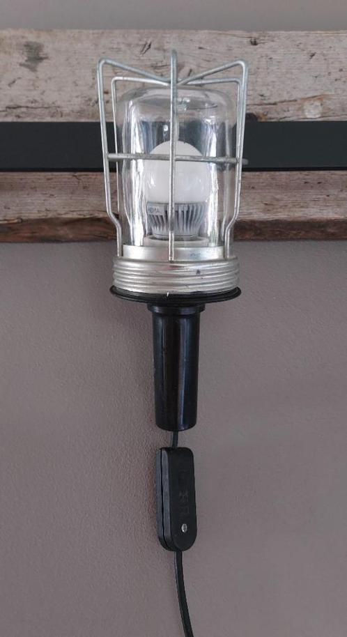 Looplamp/werklamp/kooilamp, vintage, Doe-het-zelf en Verbouw, Bouwverlichting, Gebruikt, Ophalen
