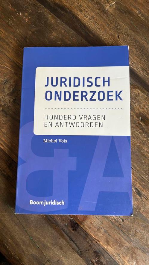 Michel Vols - Juridisch onderzoek, Boeken, Wetenschap, Zo goed als nieuw, Ophalen of Verzenden