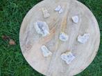 Witte Kwarts Geode Stukken - Mineralen Set, Ophalen of Verzenden, Mineraal