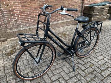 Zwarte Gazelle damesfiets met stuurdrager beschikbaar voor biedingen