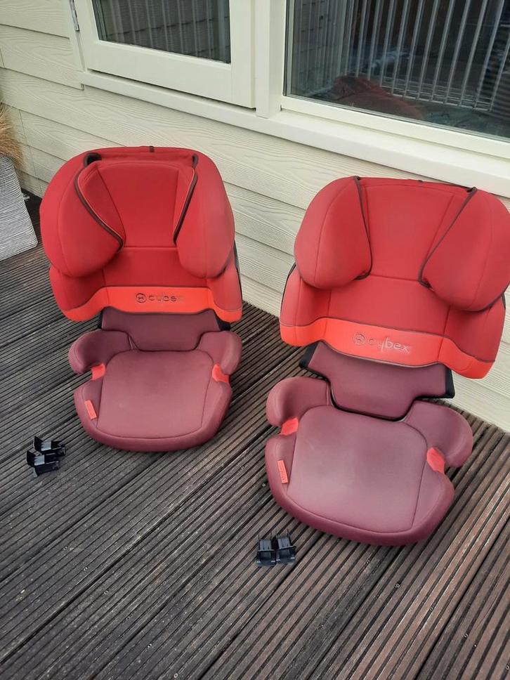 Cybex solution x fix, autostoeltje categorie 2 en 3, rood, Kinderen en Baby's, Autostoeltjes, Gebruikt, Overige merken, 15 t/m 36 kg