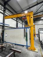 4x Kolomzwenkkraan met elektrische takel 1000 kg, Ophalen, Gebruikt, Elektrisch