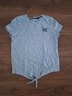 T-shirt met knoop lichtblauw maat 158 164, Ophalen of Verzenden, Zo goed als nieuw, Meisje, Shirt of Longsleeve