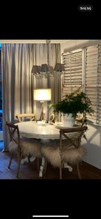 Ronde eettafel, Huis en Inrichting, Tafels | Eettafels, Ophalen, Zo goed als nieuw, Rond, 100 tot 150 cm