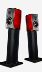SONUS FABER GUARNERI EVOLUTION VIOOL ROOD, Audio, Tv en Foto, Luidsprekers, Zo goed als nieuw, 120 watt of meer, Front, Rear of Stereo speakers