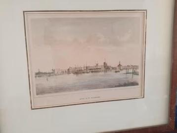 litho gezigt op de Willemskade Rotterdam Trap en Bos 1863 beschikbaar voor biedingen