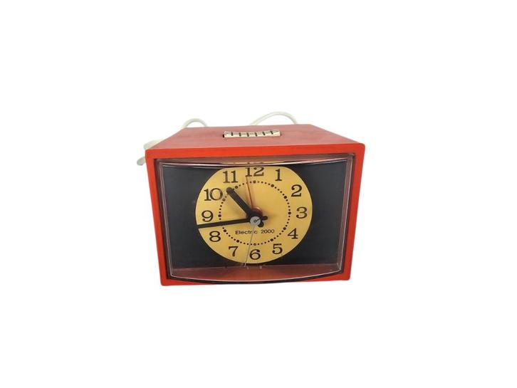 Vintage - elektrische wekker - Electric 2000  - W-Germany, Witgoed en Apparatuur, Wekkers, Gebruikt, Analoog, Ophalen of Verzenden