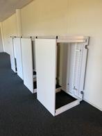 Haworth bureau 140x70, Wit, voor studentenwoning of slaapk., Ophalen, Gebruikt, Geen, Bekijk ook mijn Haworth bureaustoelen