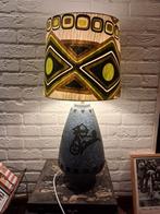 Vintage La Meuse keramieken vloerlamp met nieuwe kap, Gebruikt, 100 tot 150 cm, Vintage, Ophalen of Verzenden