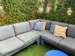 Lounge set grijs  aluminium met tafel/bank en losse kussens, Ophalen, 5 zitplaatsen, Gebruikt, Aluminium
