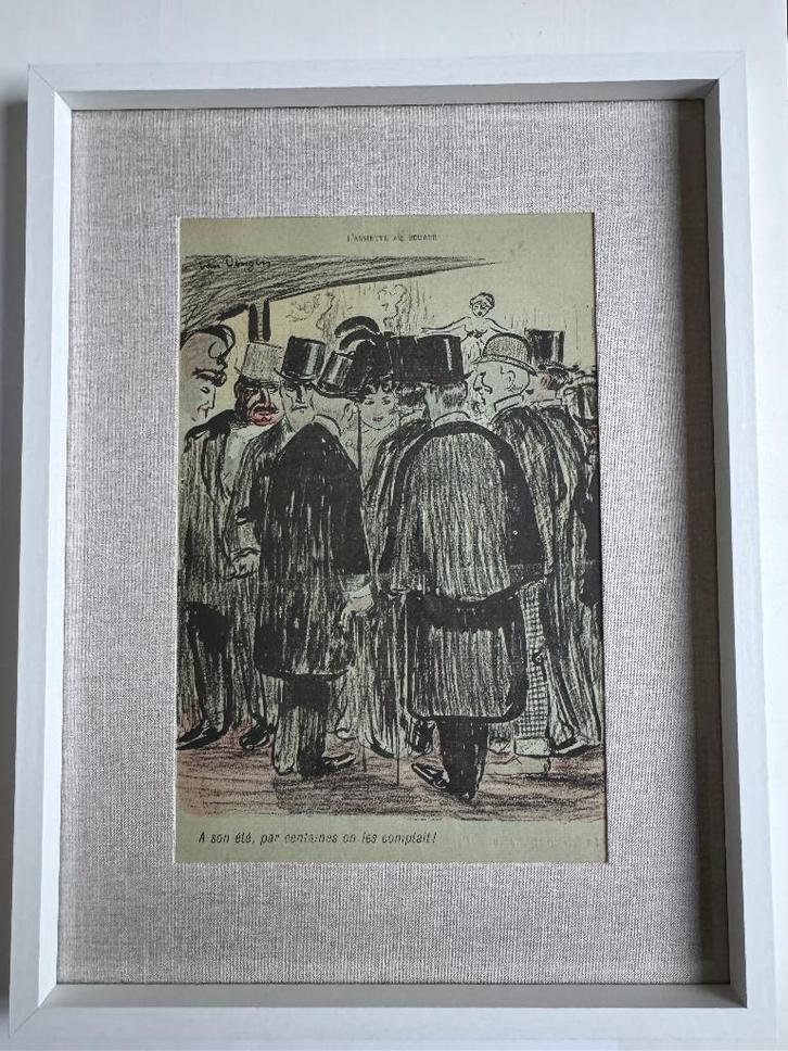 Kees van Dongen - litho origineel 1901 Haute de forme, Antiek en Kunst, Kunst | Litho's en Zeefdrukken, Ophalen of Verzenden