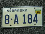 Kentekenplaat licenseplate Nebraska 1987 USA, Verzenden, Gebruikt, Auto's