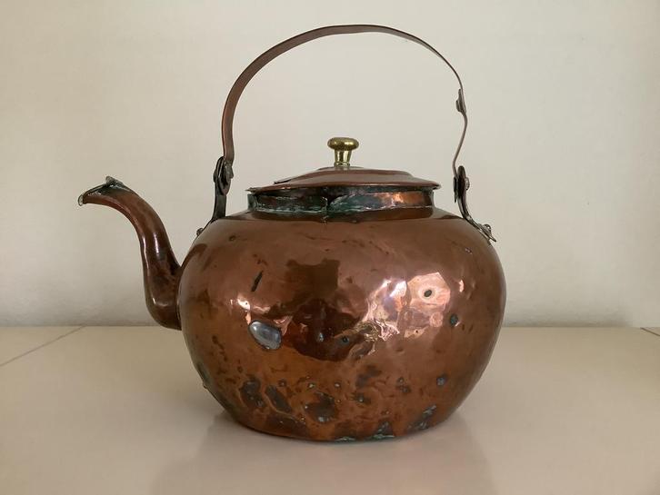 Antieke koperen appelketel, Antiek en Kunst, Antiek | Koper en Brons, Koper, Ophalen of Verzenden