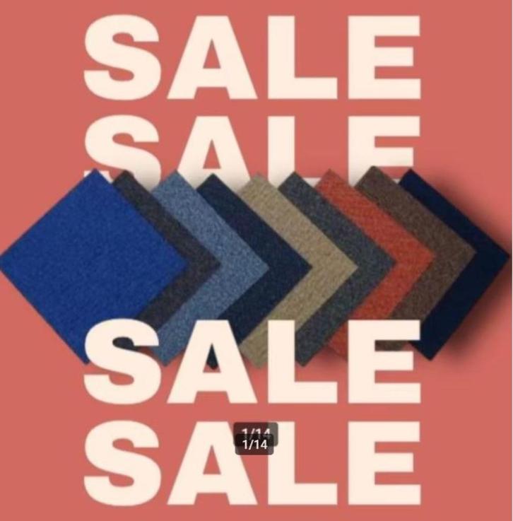 Tapijttegels- Tapijt - PVC SALE, Huis en Inrichting, Stoffering | Vloerbedekking, Nieuw, Tapijt, 75 m² of meer, Ophalen