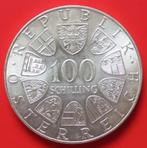 100 schilling 1976 Oostenrijk zilver, Ophalen of Verzenden, Oostenrijk, Losse munt, Zilver