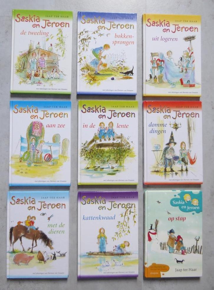 Saskia en Jeroen; 9 delen, Boeken, Kinderboeken | Jeugd | onder 10 jaar, Gelezen, Fictie algemeen, Ophalen of Verzenden