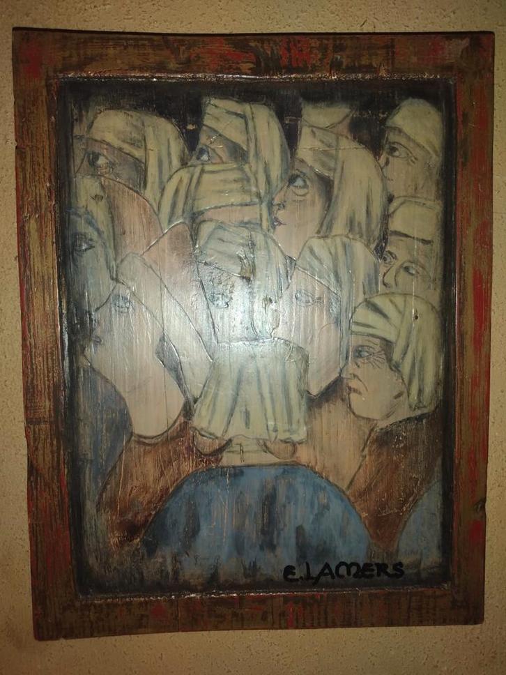 Emiel lamers, Antiek en Kunst, Kunst | Schilderijen | Modern, Ophalen of Verzenden