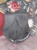 Zwarte leren zadeltas model Tulp kan heel goed bij Rundholz, Ophalen of Verzenden, Zo goed als nieuw