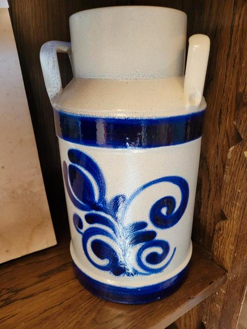Keulse vaas melkbus blauw Edel Keramiek, Antiek en Kunst, Antiek | Keramiek en Aardewerk, Ophalen