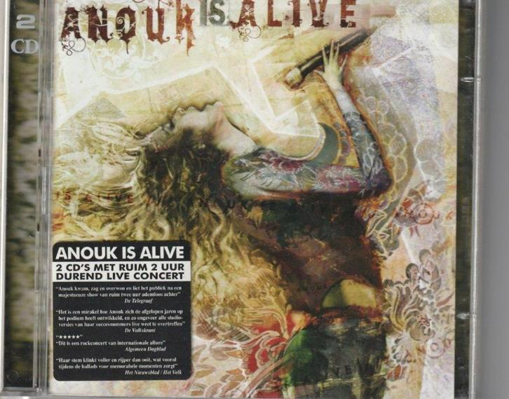 Cd Anouk is Alive 2 disk , Cd's en Dvd's, Cd's | Pop, Zo goed als nieuw, 1980 tot 2000, Ophalen of Verzenden